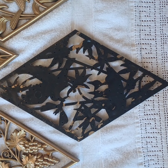 Home Interior wall decor 4 pc. Set birds and flowers - Picture 6 of 7